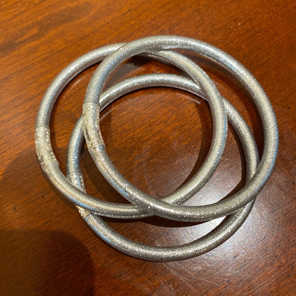 Silver Stackable bangles - Picture 7 of 7